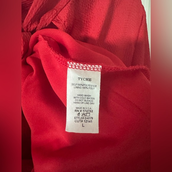 Vici Mock Neck Red Mini Dress - Picture 2 of 3